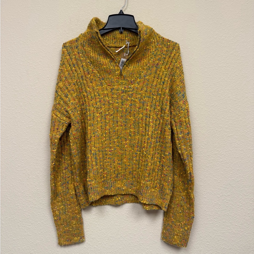 hello nite Zip Neck Longsleeve Sweater - L